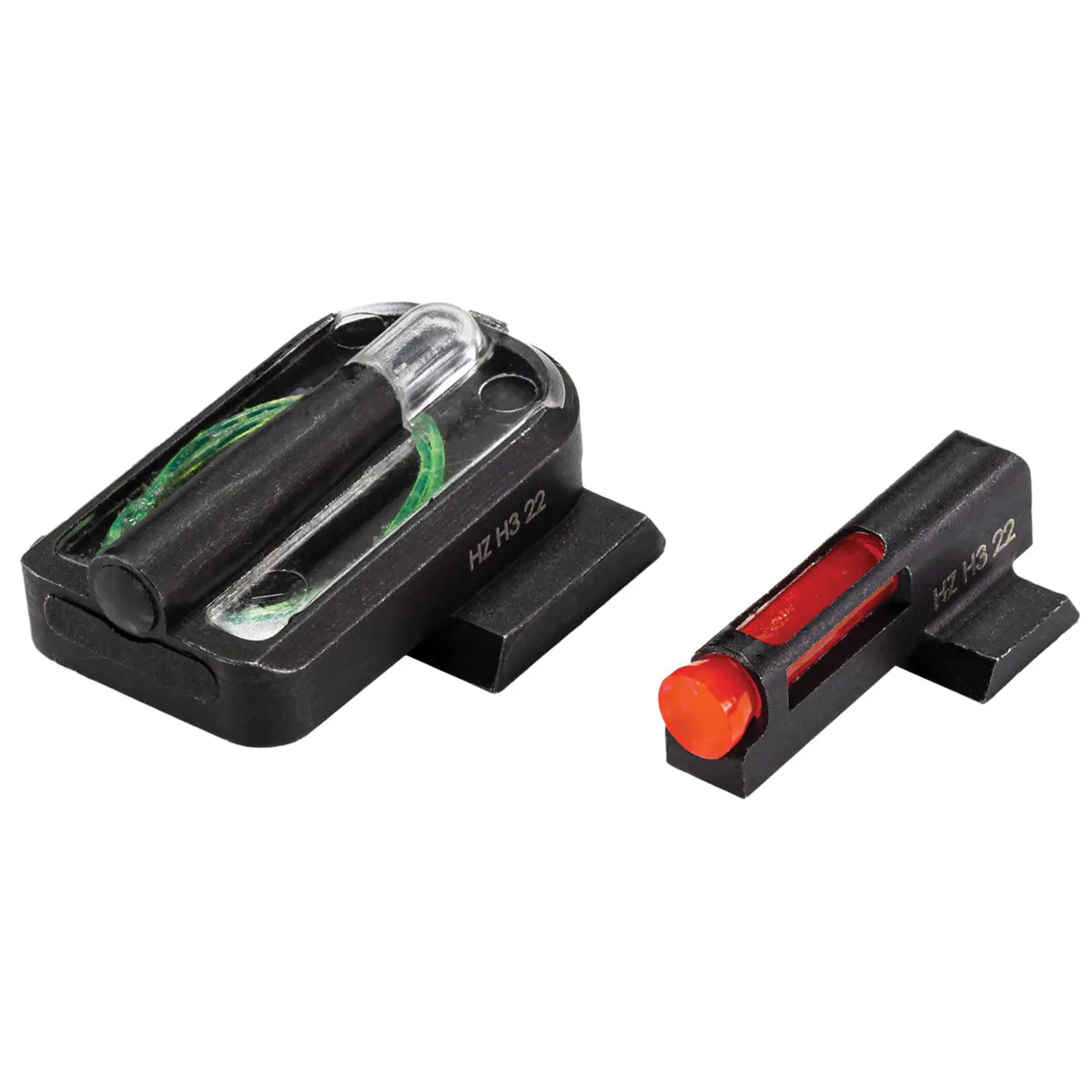 HiViz FastDot H3 Night Sight Set - Front/Rear Red/Green Illumination for Superior Nighttime Visibility - GGLMFD21 - Iron Sights for AR-15 - view 2