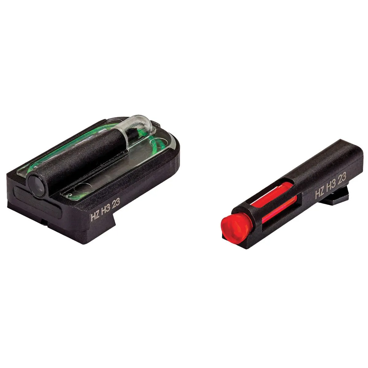 HiViz FastDot H3 Night Sight Set - Front/Rear Red/Green Illumination for Superior Nighttime Visibility - GGLMFD21 - Iron Sights for AR-15 - view 3