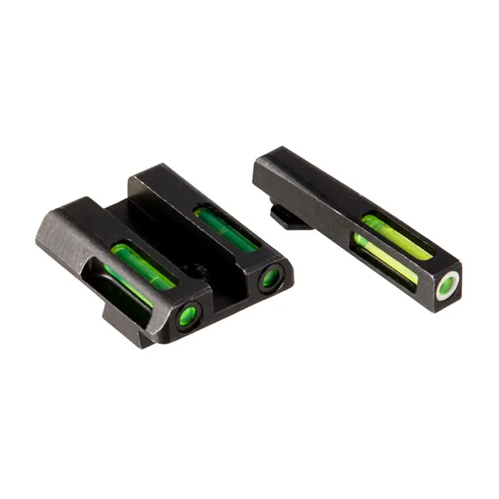HiViz S&W Shield 9mm/40 S&W/.45 Lightwave H3 Tritium Sight Set - Iron Sights for AR-15, vista 1