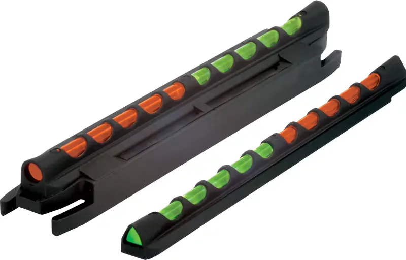 HiViz TO300 Two-In-One Front Sight Green/Orange LitePipes Black for Shotgun with .218"-.375" Ribs - Front Sight for AR-15 - view 1