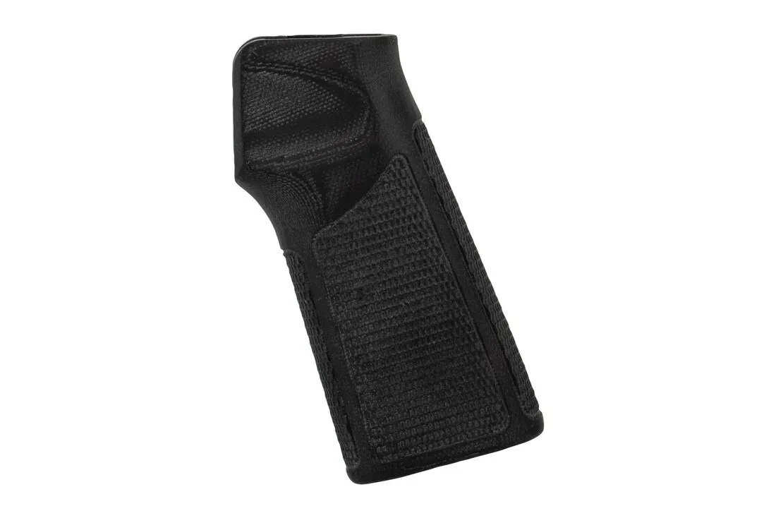 Hogue Ar-15 15-Degree Vertical Piranha G10 Grip - Solid Black - No Finger Grooves - Pistol Grip for AR-15 - view 1
