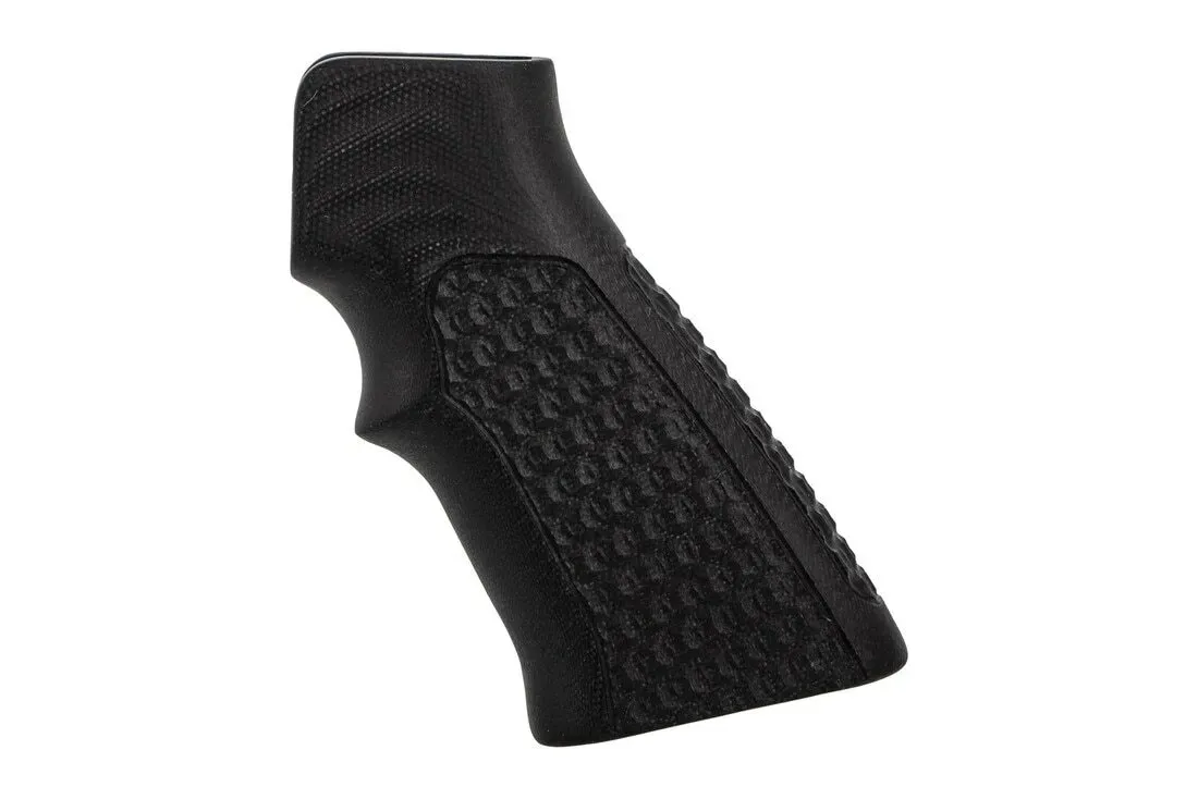 Hogue Ar-15 Chain Link G10 Grip With Finger Groove - Solid Black - Pistol Grip for AR-15, vista 1