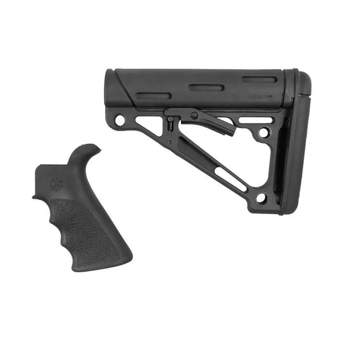 Hogue Ar-15 Fg Bt Grip& Overmold Buttstock Collapsible Comm Blk - Stock & Brace for AR-15 - view 2