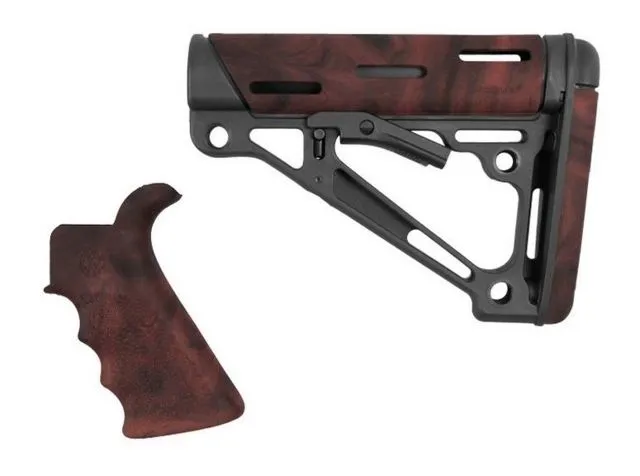 Hogue Ar-15 Fg Bt Grip& Overmold Buttstock Collapsible Milsp Fde - Stock & Brace for AR-15 - view 2