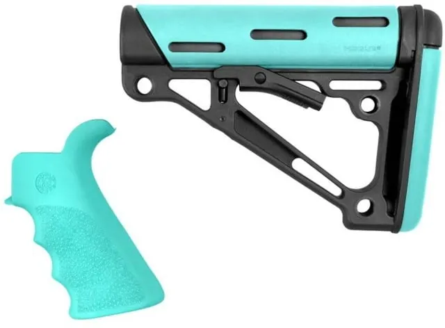 Hogue Ar-15 Fg Bt Grip& Overmold Buttstock Collapsible Milsp Fde - Stock & Brace for AR-15, vista 1