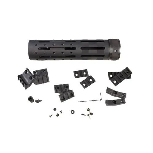 Hogue AR-15/M-16 Knurled Aluminum OAL 3 Gun Free Float Forend Extension 9.5in. Overall Length w/Accessories Black 190594 - Handguard for AR-15 - view 1
