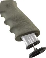 Hogue AR-15/M-16 Rubber Grip with Storage Kit OD Green - Pistol Grip for AR-15, vista 1