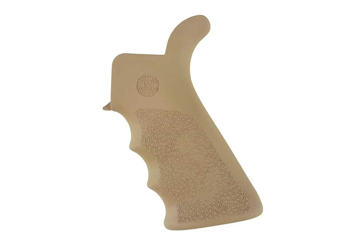 Hogue Ar-15 OverMolded Pistol Grip - Finger Grooves - Flat Dark Earth - Pistol Grip for AR-15 - view 2