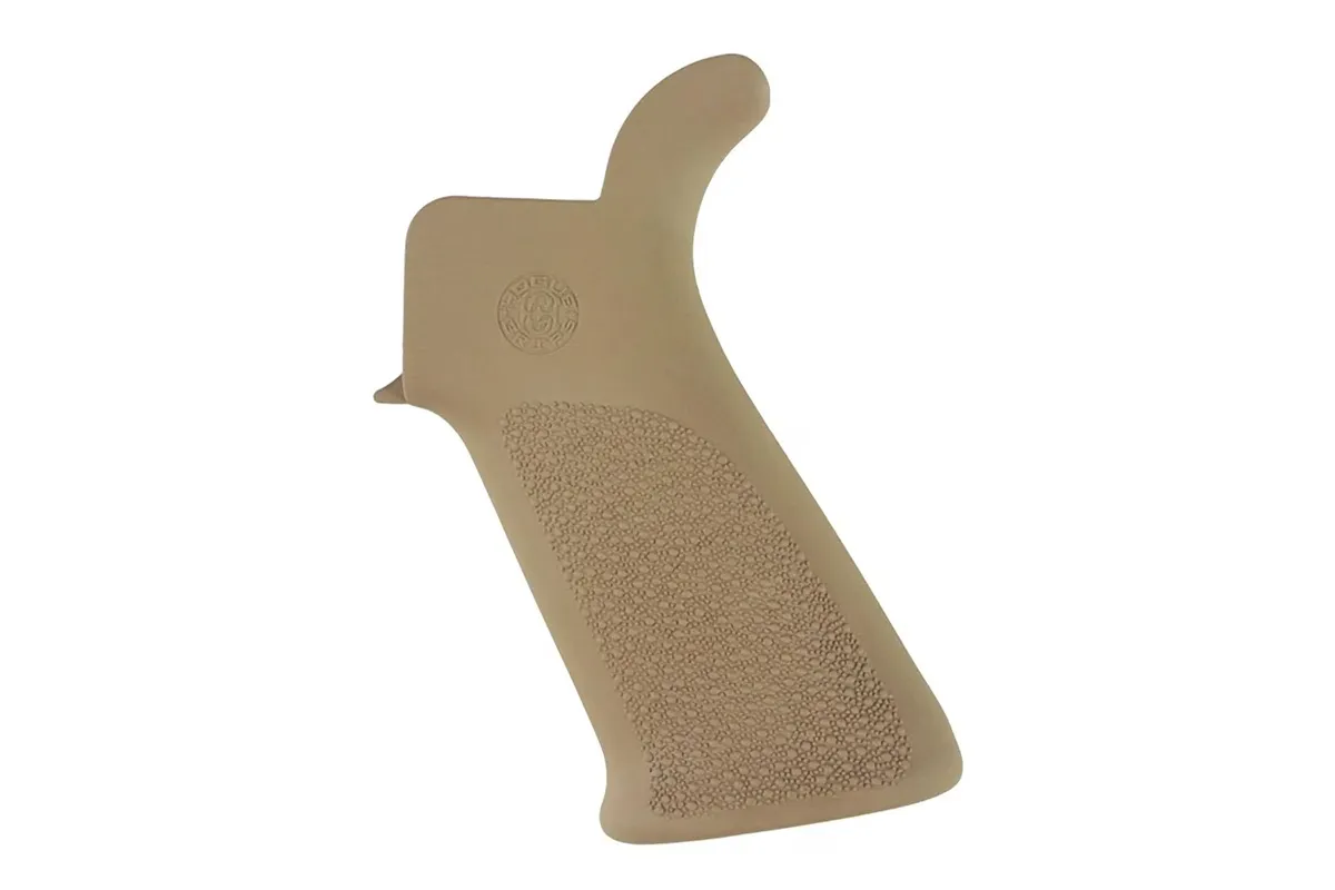 Hogue Ar-15 OverMolded Pistol Grip - Finger Grooves - Flat Dark Earth - Pistol Grip for AR-15 - view 3