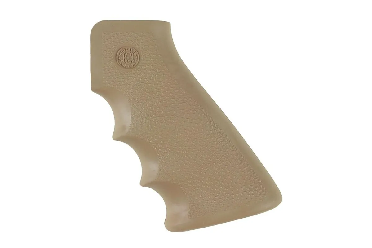 Hogue Ar-15 OverMolded Pistol Grip - Finger Grooves - Flat Dark Earth - Pistol Grip for AR-15 - view 4