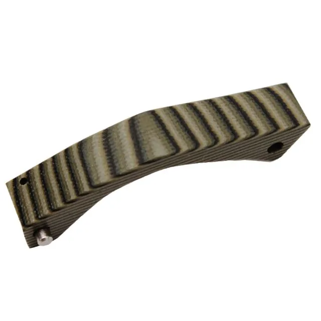 Hogue AR15 Cont Trigger Guard w/ G10 G-Mascus Grip Green 196034 - Trigger Guard for AR-15, vista 1