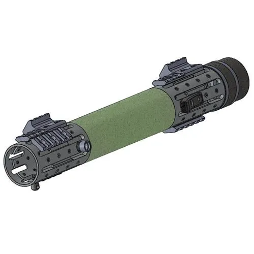 Hogue AR15 Ext. Length FF Forend w/ OverMolded Grip Area/Accessory Attachments Olive Drab 190603 - Pistol Grip for AR-15 - view 1