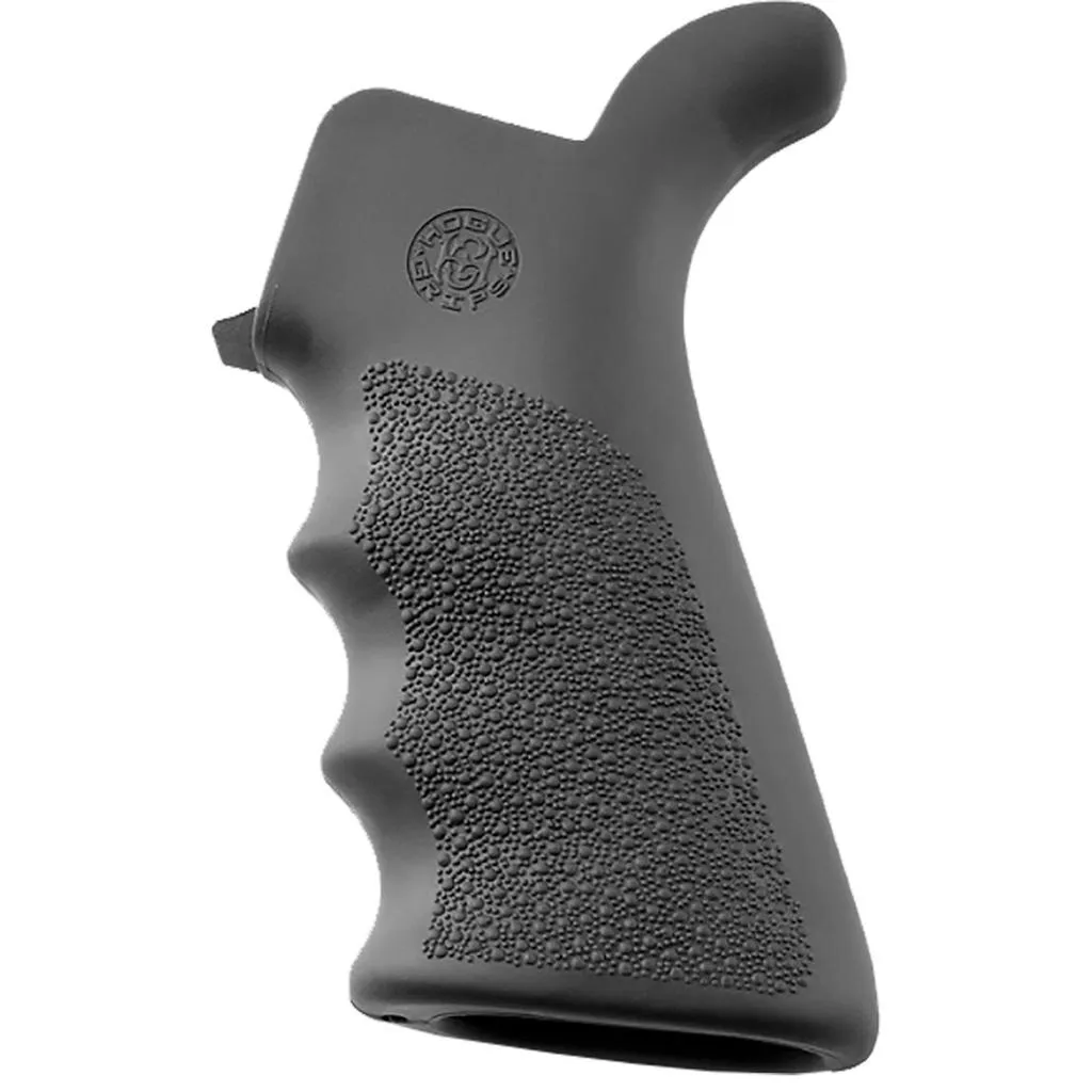 Hogue OverMolded Rifle Grip, Beavertail, Finger Grooves, Fits AR Rifles, Slate Gray - Pistol Grip for AR-15 - view 1