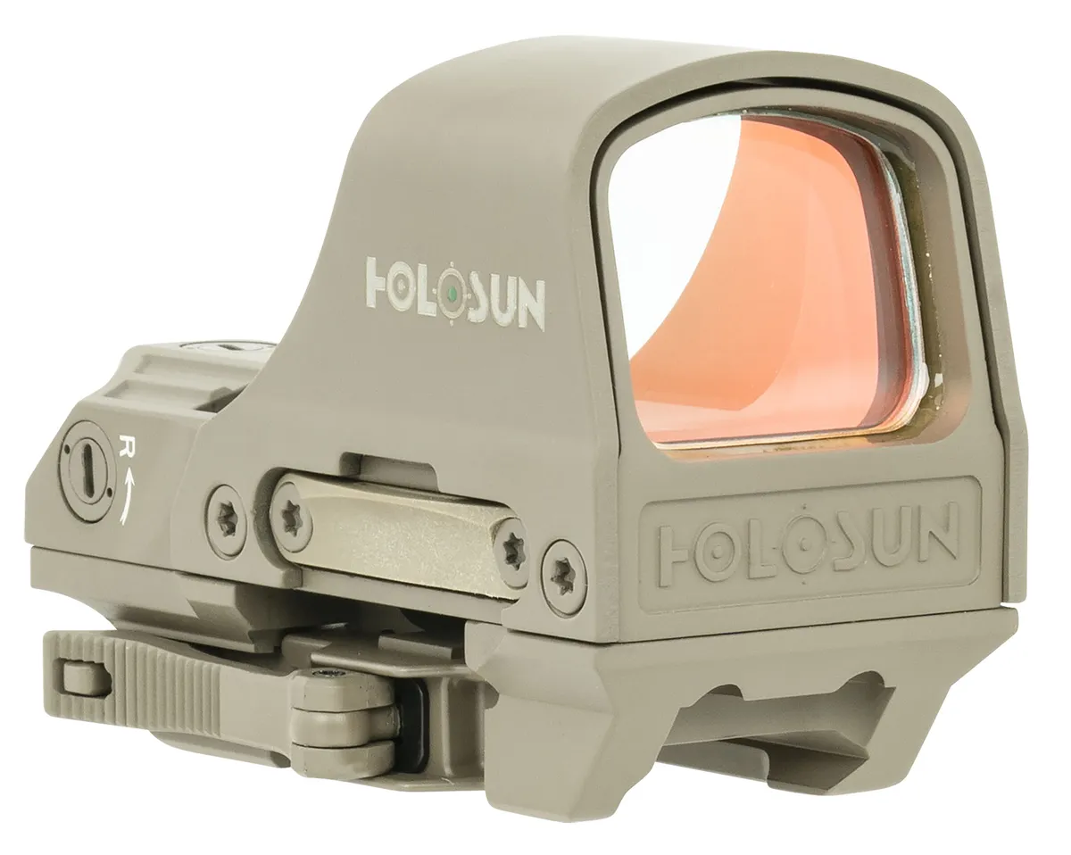 Holosun 510 Reflex Sight 1x2/65 MOA Green Dot, FDE - HE510C-GR-FDE - Optic, vista 1