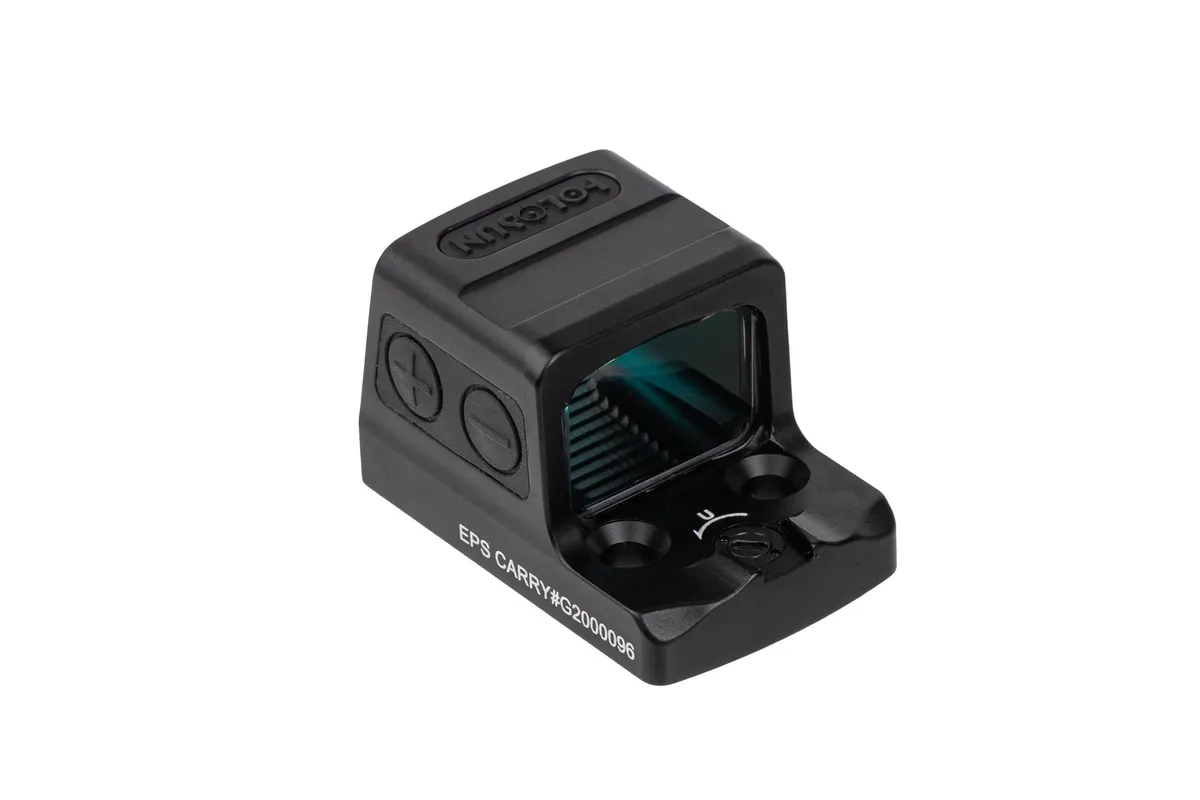 Holosun EPS Carry Enclosed Pistol Reflex Red Dot Sight 1x Red 6 MOA Dot Reticle Battery Powered Matte Black - Optic - view 3