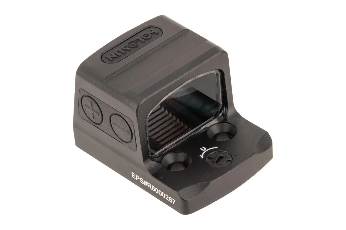 Holosun EPS Enclosed Pistol Reflex Red Dot Sight 1x Red 6 MOA Dot Reticle Battery Powered Matte Black - Optic - view 3