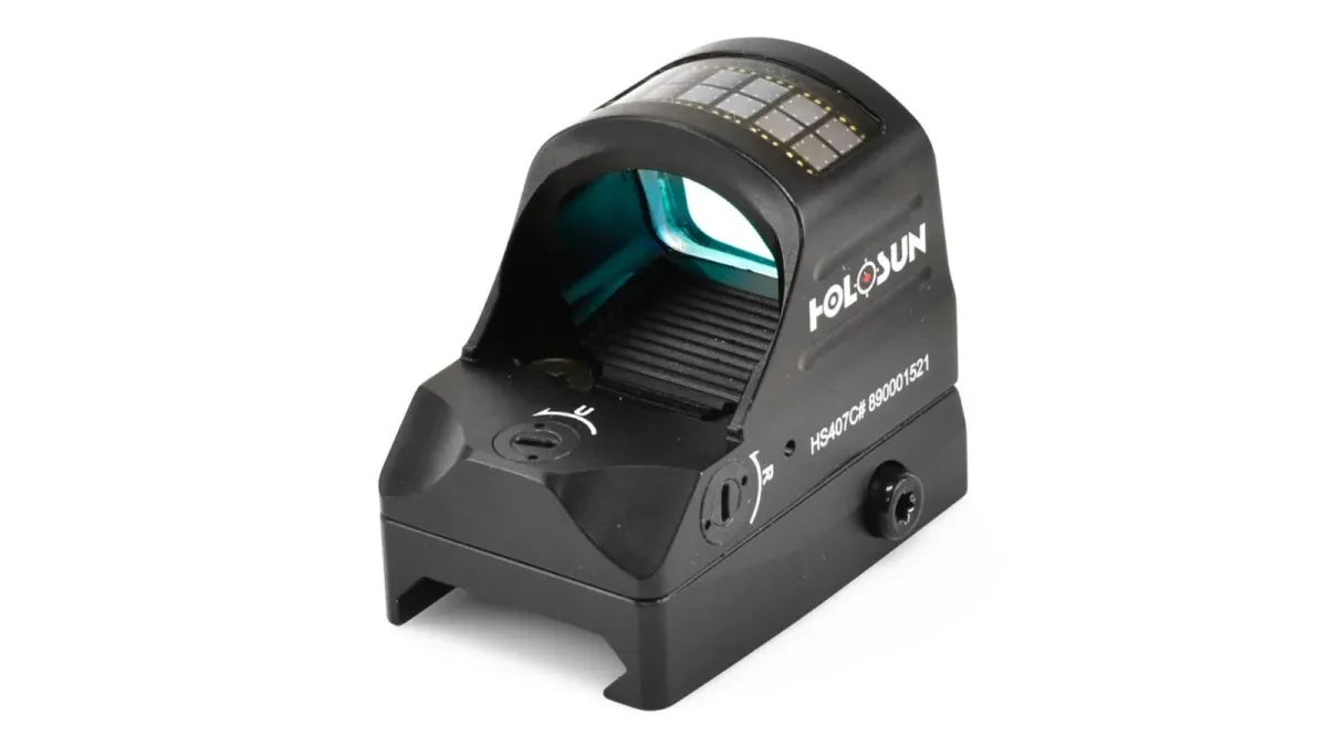 Holosun HE407C Solar Sight, 2 MOA Dot Reticle - Optic, vista 1
