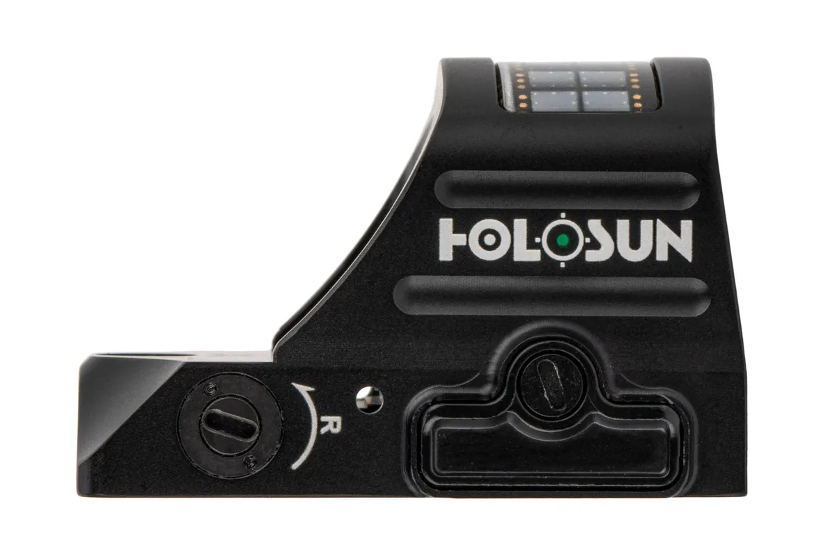 Holosun HE507C-X2 Reflex Red Dot Sight 1x Selectable Green ACSS VULCAN Reticle Solar/Battery Powered Matte Black - Optic, vista 2