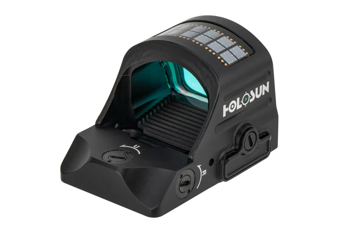 Holosun HE507C-X2 Reflex Red Dot Sight 1x Selectable Green ACSS VULCAN Reticle Solar/Battery Powered Matte Black - Optic, vista 3