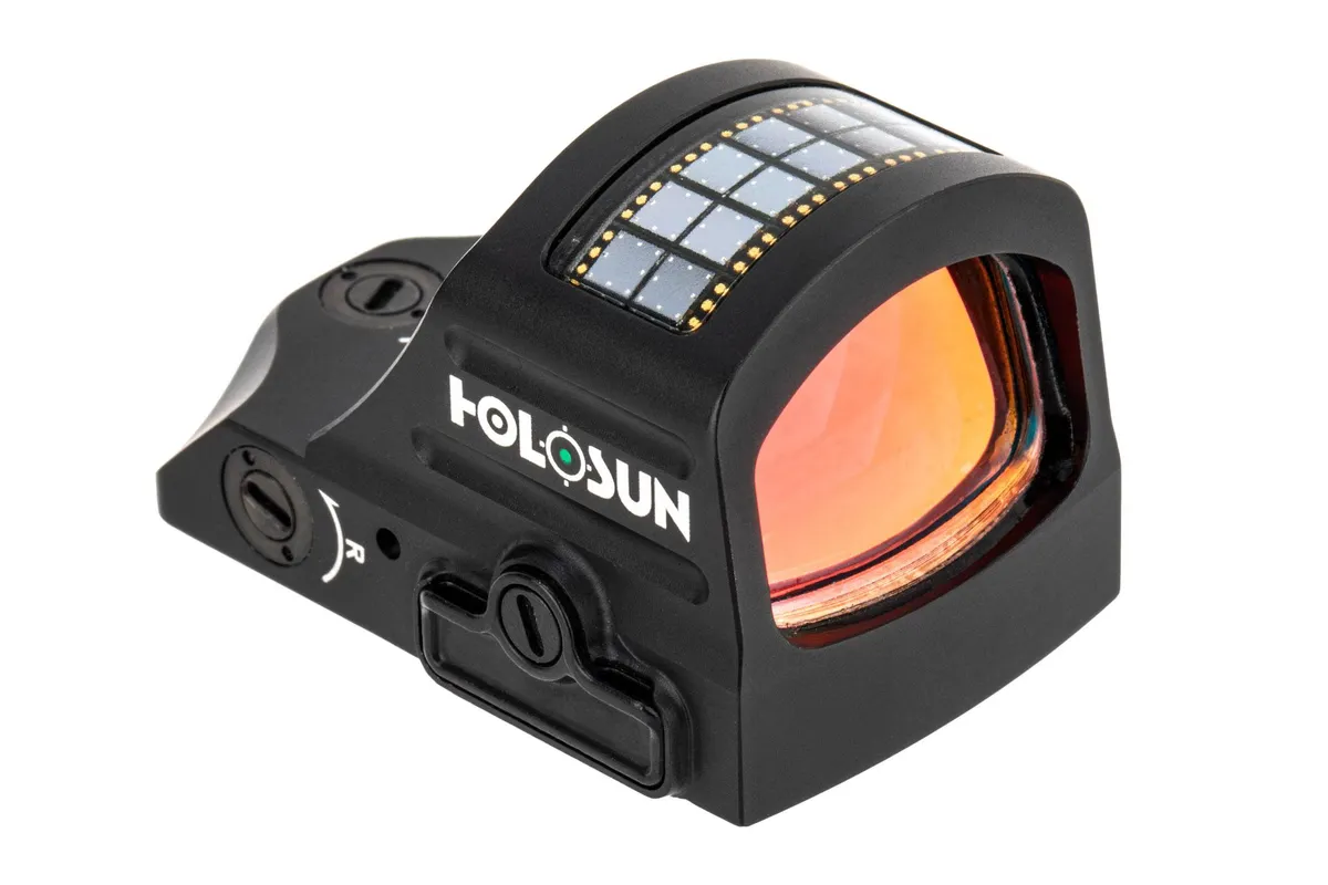 Holosun HE507C-X2 Reflex Red Dot Sight 1x Selectable Green ACSS VULCAN Reticle Solar/Battery Powered Matte Black - Optic, vista 1