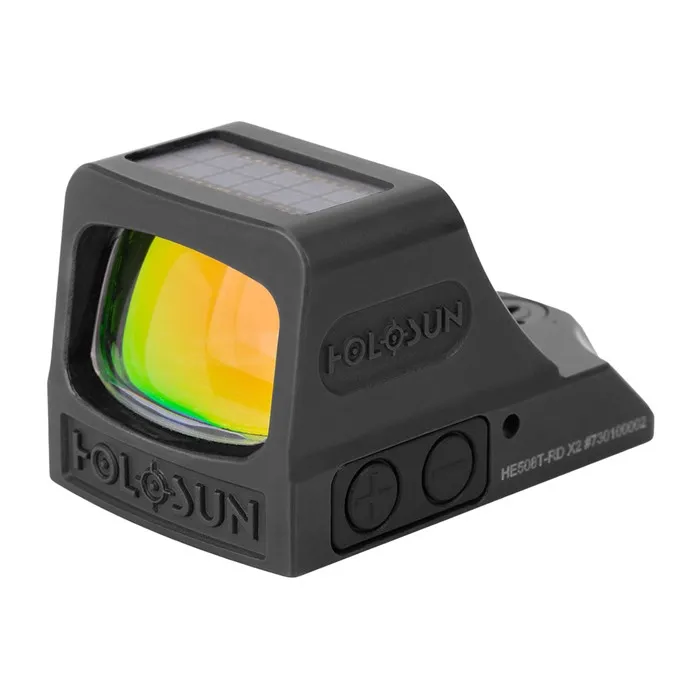 Holosun HE508T-RD-X2 Titanium Multi-Reticle Circle Dot Open Reflex Sight w/ Solar Failsafe and Shake Awake - HE508T-RD-X2 - Optic - view 1