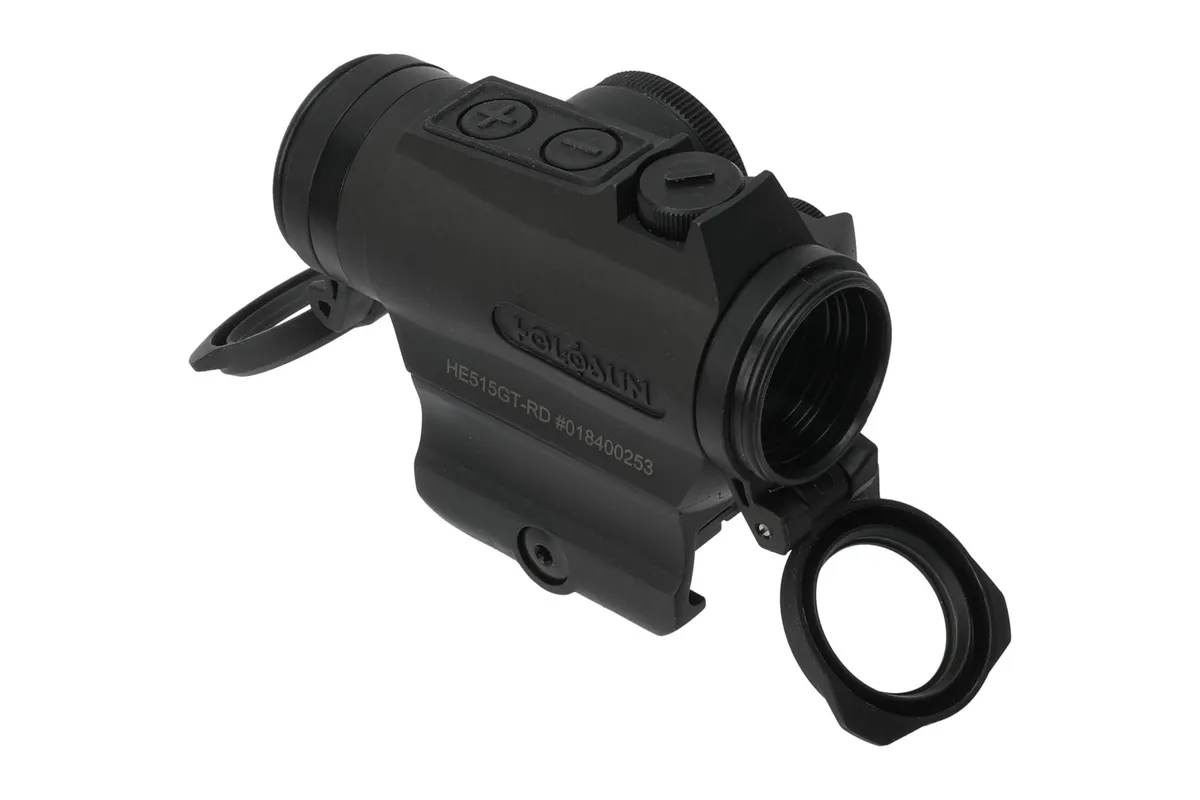 Holosun HE515GT-RD Elite Red Dot Sight 1x 20mm 65 MOA Circle with 2 MOA Dot Weaver-Style Absolute Co-Witness Mount Matte Black - Optic, vista 3