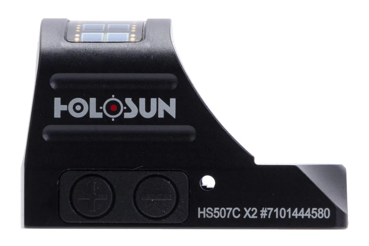 Holosun HS507C X2-LEM Miniature Reflex Sight with Red Circle Dot and Solar Panel LAW ENFORCEMENT ONLY - Optic - view 2