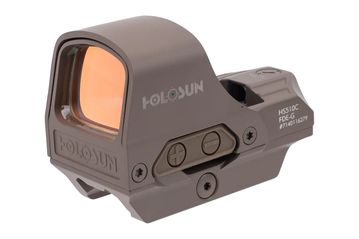 Holosun HS510C Open Reflex Green Circle Dot Sight - FDE - Optic - view 2