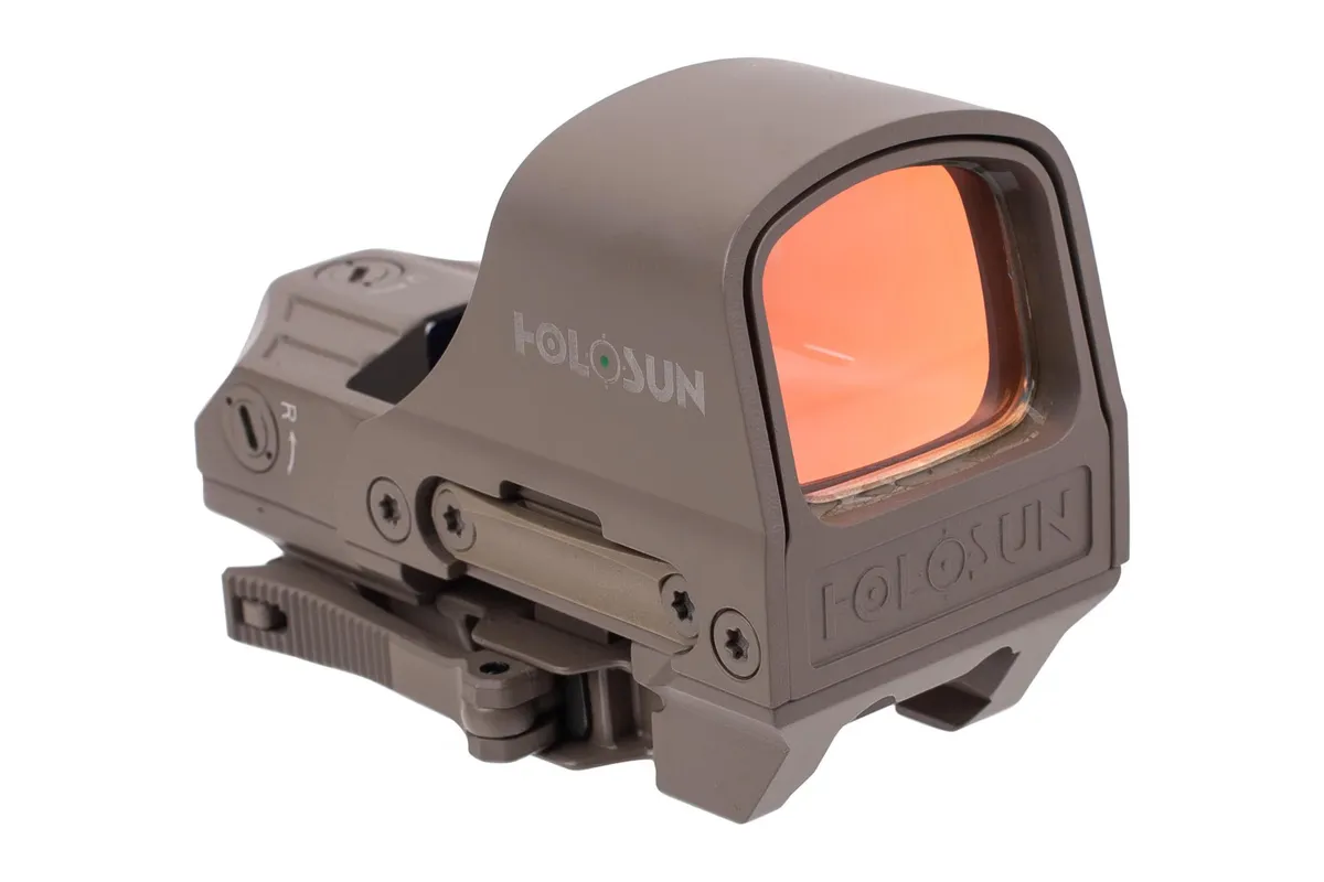 Holosun HS510C Open Reflex Green Circle Dot Sight - FDE - Optic - view 1
