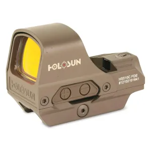Holosun HS510C Red Multi-Reticle Sight FDE - Optic, vista 1