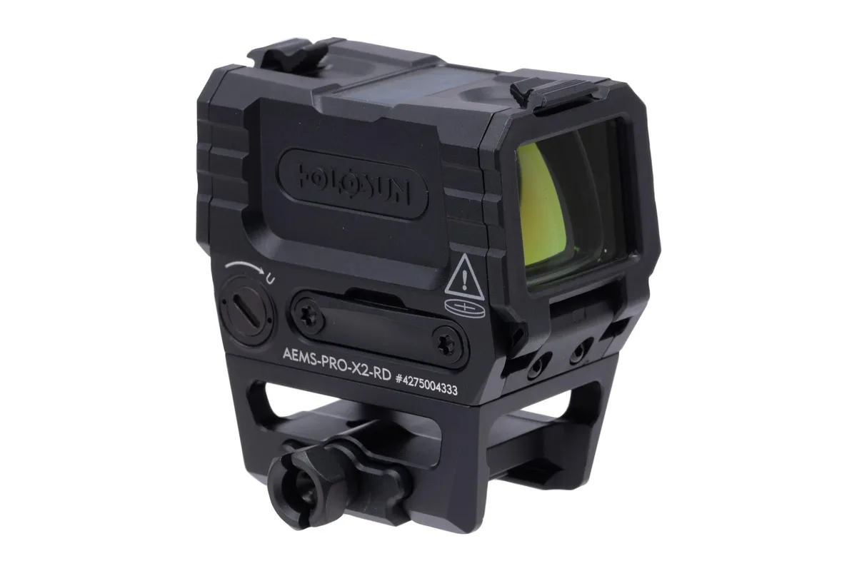 Holosun LEM AEMS-PRO-X2-RD LEM Red Multi-Reticle- 7075 Aluminum- Enclosed- Solar- Shake Awake- Rifle - Optic, vista 1