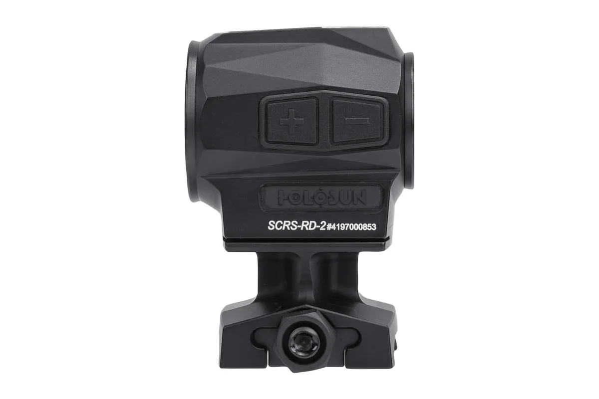 Holosun SCRS-RR-2 Red Dot Sight Red 2 MOA Dot Solar/Battery Powered Matte Black - Optic - view 2