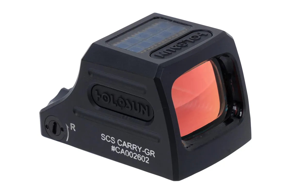 Holosun SCS Carry Solar Charging "K" Compact Green Dot, Black- SCS-CARRY-GR - Optic - view 1