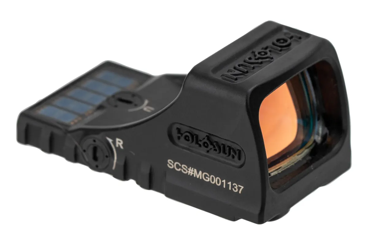 Holosun SCS-MOS Multi-Reticle 32MOA Green Circle & 2MOA Dot MOS Pistol Cut Solar-Charging Reflex Sight SCS-M-GR - Optic - view 2