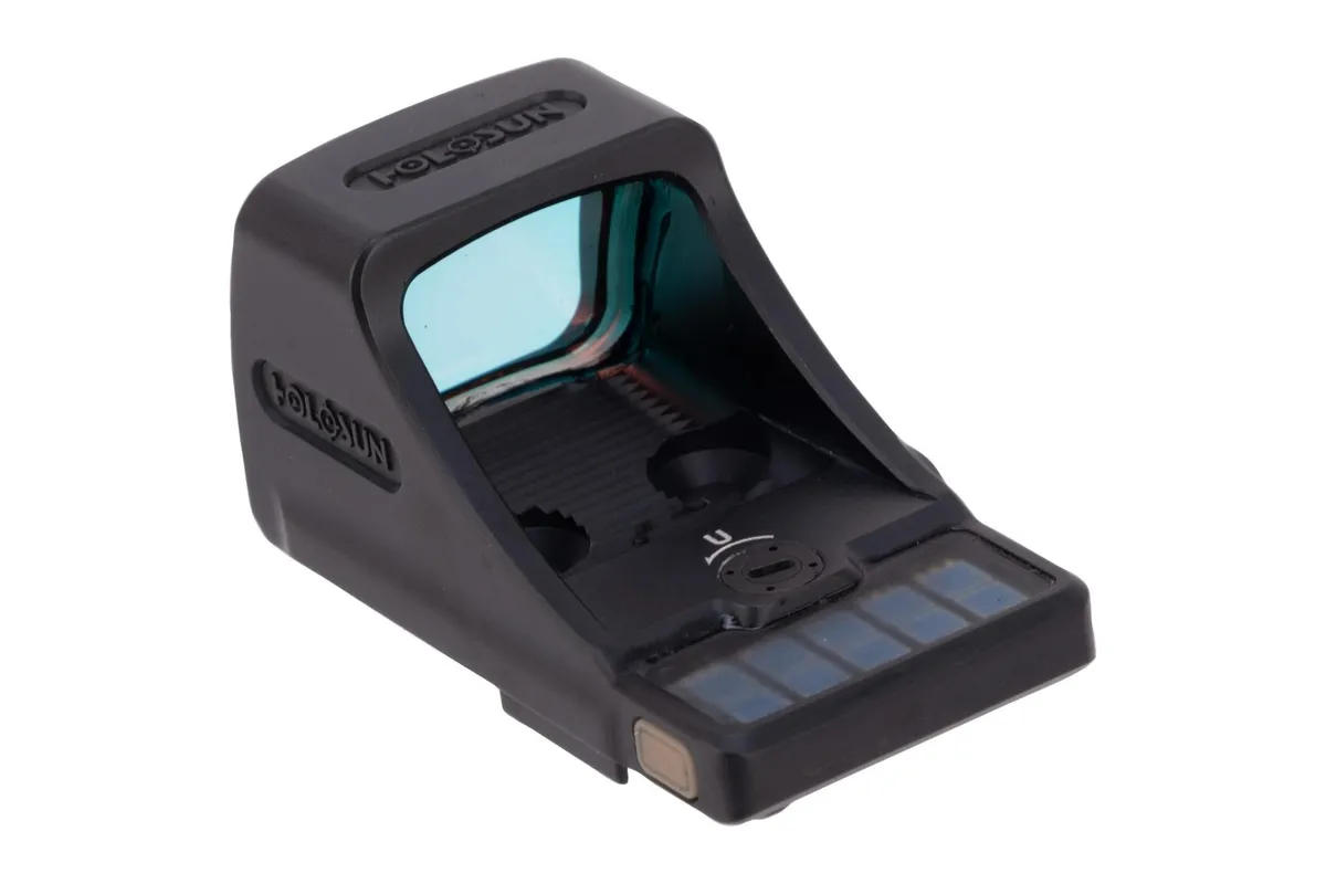 Holosun SCS-VP9 Reflex Red Dot Sight 1x Multi-Reticle Green Solar/Battery Powered for H&K VP9 Matte Black - Optic - view 3