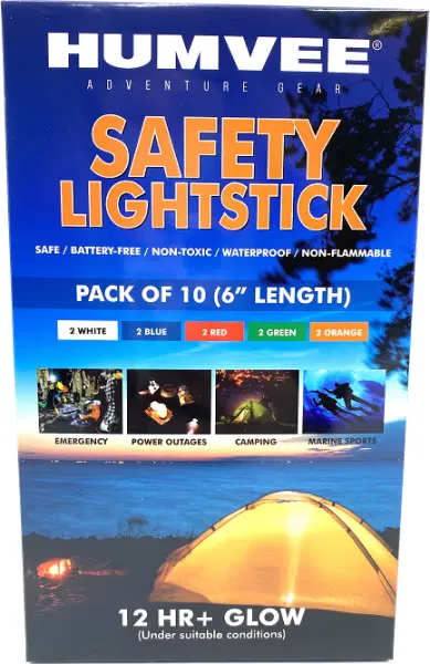 Humvee Accessories Humvee Adventure Gear Light Stick Family Pack 6", Blue/Green/Red/White - HMV6FP10 - Light, vista 1