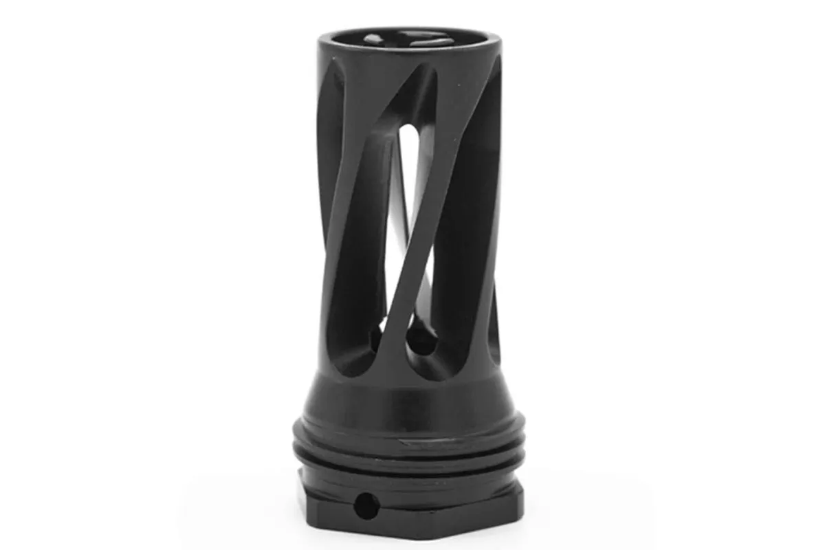 HUXWRX 556 QD Flash Hider - 1/2x28 - Muzzle Device for AR-15, vista 1