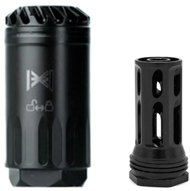 HUXWRX Blastphemy Blast Deflector Kit w/762 Flash Hider Black 5/8x24 - Muzzle Device for AR-15 - view 1