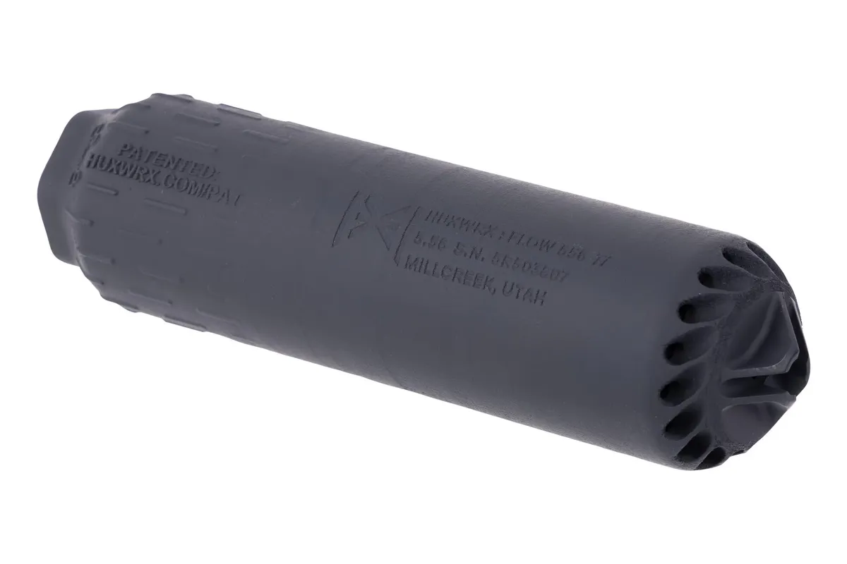 HUXWRX FLOW 556 Ti 5.56 NATO Flow-Through Suppressor (Black) - 3059 - Suppressor - view 1