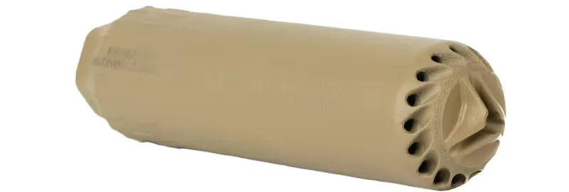 HUXWRX FLOW 556 Ti 5.56 NATO Flow-Through Titanium Suppressor (FDE) - 2693 - Suppressor - view 2