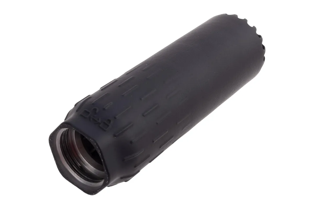 HUXWRX FLOW 6K 6mm Flow-Through Suppressor (Black) - 2892 - Suppressor, vista 3