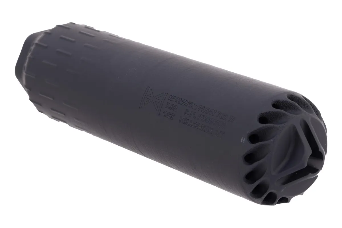 Huxwrx FLOW 762 Ti Rifle Suppressor - Black - Suppressor, vista 1
