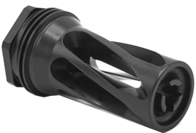 HUXWRX QD Flash Hider 5.56 M13x1 RH Black - Muzzle Device for AR-15 - view 1