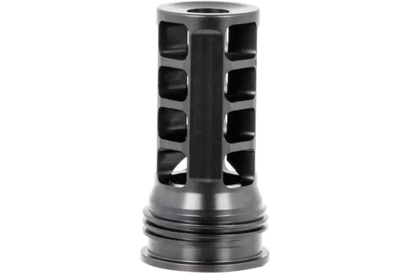 Huxwrx Safety Co QD 338 QD Muzzle Brake 3/4"-24 tpi - Enhance Recoil Control with Black - 1598 - Muzzle Device for AR-15 - view 2