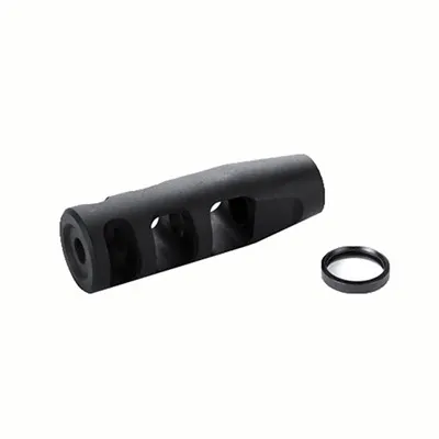 J P Enterprises 3-Port Compensator 30 Caliber - 3-Port Compensator 30 Caliber 5/8-24 Steel Black - Muzzle Device for AR-15 - view 1