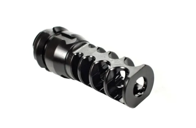 JMac Customs 4C 1/2-28 4-Port Muzzle Brake with KeyMount Black Nitride Black - Muzzle Device for AR-15 - view 1