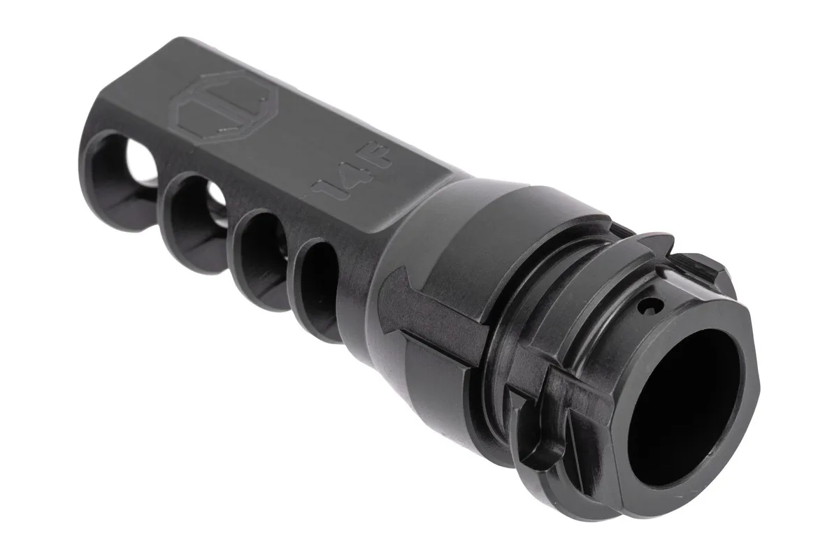 JMac Customs 4C Face KeyMount Muzzle Brake - 14-1LH - Muzzle Device for AR-15 - view 3