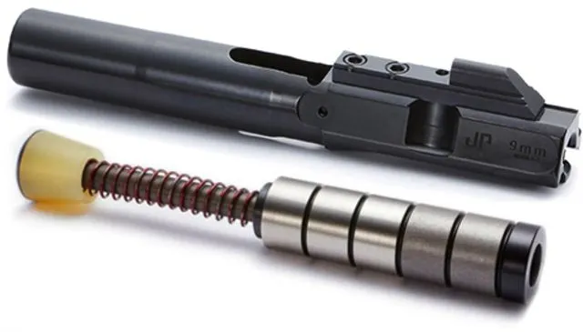 JP Enterprises EnhancedBolt Bolt Carrier Group BCG 9mm QPQ Finish Short Stroke Heavy SCS System JPSCS2-9SS-5H2 - 2 Tungsten/ 3 Steel Masses Black - Bolt Carrier Group for AR-15 - view 1
