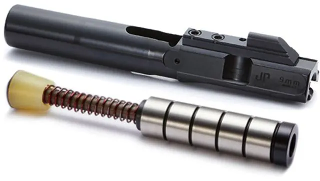 JP Enterprises EnhancedBolt Bolt Carrier Group BCG 9mm QPQ Finish Short Stroke SCS System JPSCS2-9SS-5 - 5 Steel Masses Black - Bolt Carrier Group for AR-15 - view 1