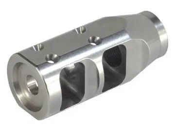 JP Enterprises Tactical Compensator 1.2x2.75in Stainless Steel 5/8x24 TPI .925 Diameter - Muzzle Device for AR-15, vista 1